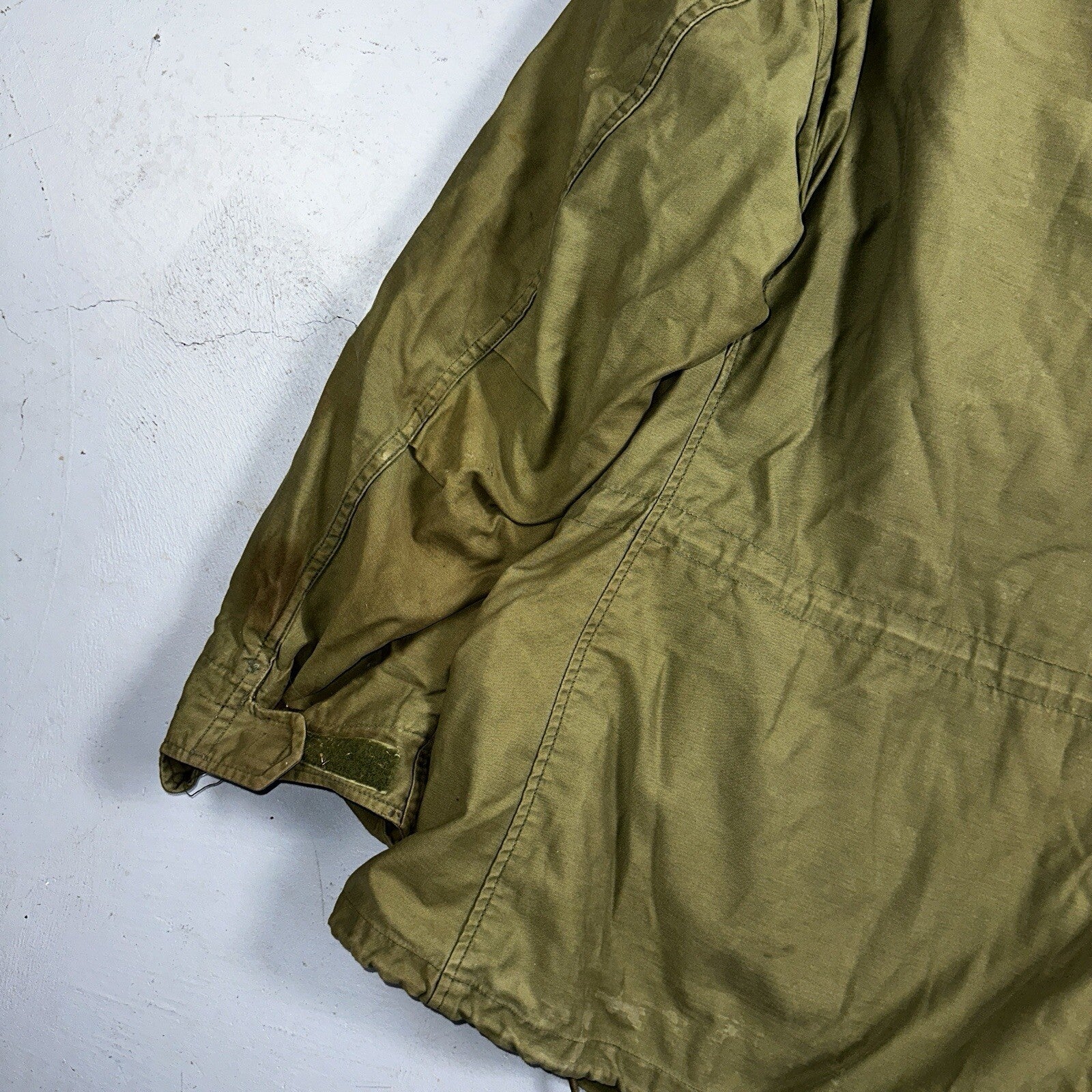 VTG US ARMY M-65 Field Jacket Coat Cold Weather Mans OG-107 Vietnam 70s Medium