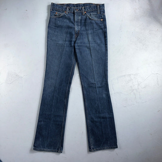 Levis 517 VTG Jeans Mens 34x36 Blue Boot Cut Orange Tab Western USA 80s 33x36