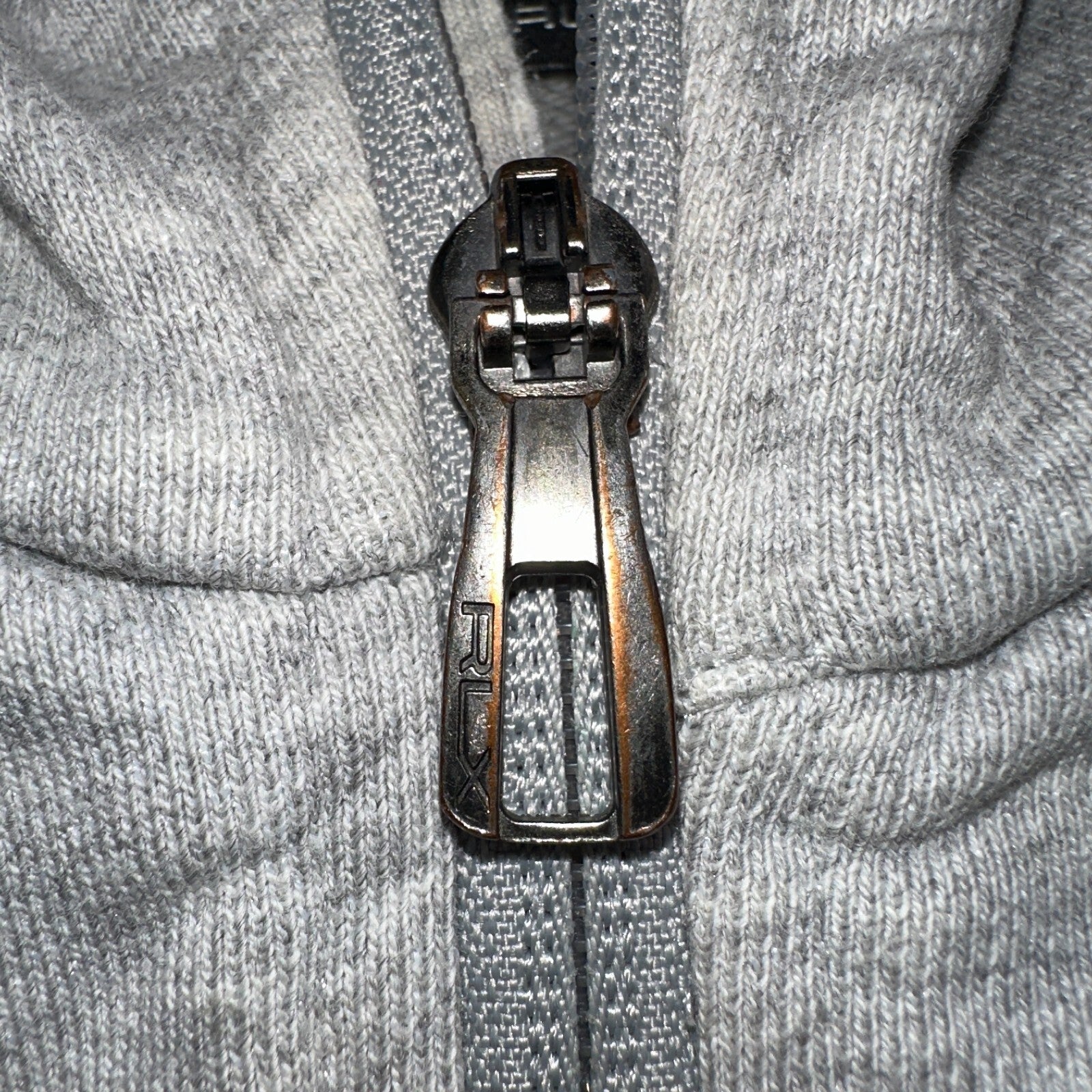 RLX Ralph Lauren Hoodie Mens Medium Gray Hybrid Pullover Gray Logo Training Gym