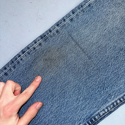 Levis 501 Vintage Y2K XX Straight Leg Jeans 90s Blue Light Wash 34x36 Act 32x34