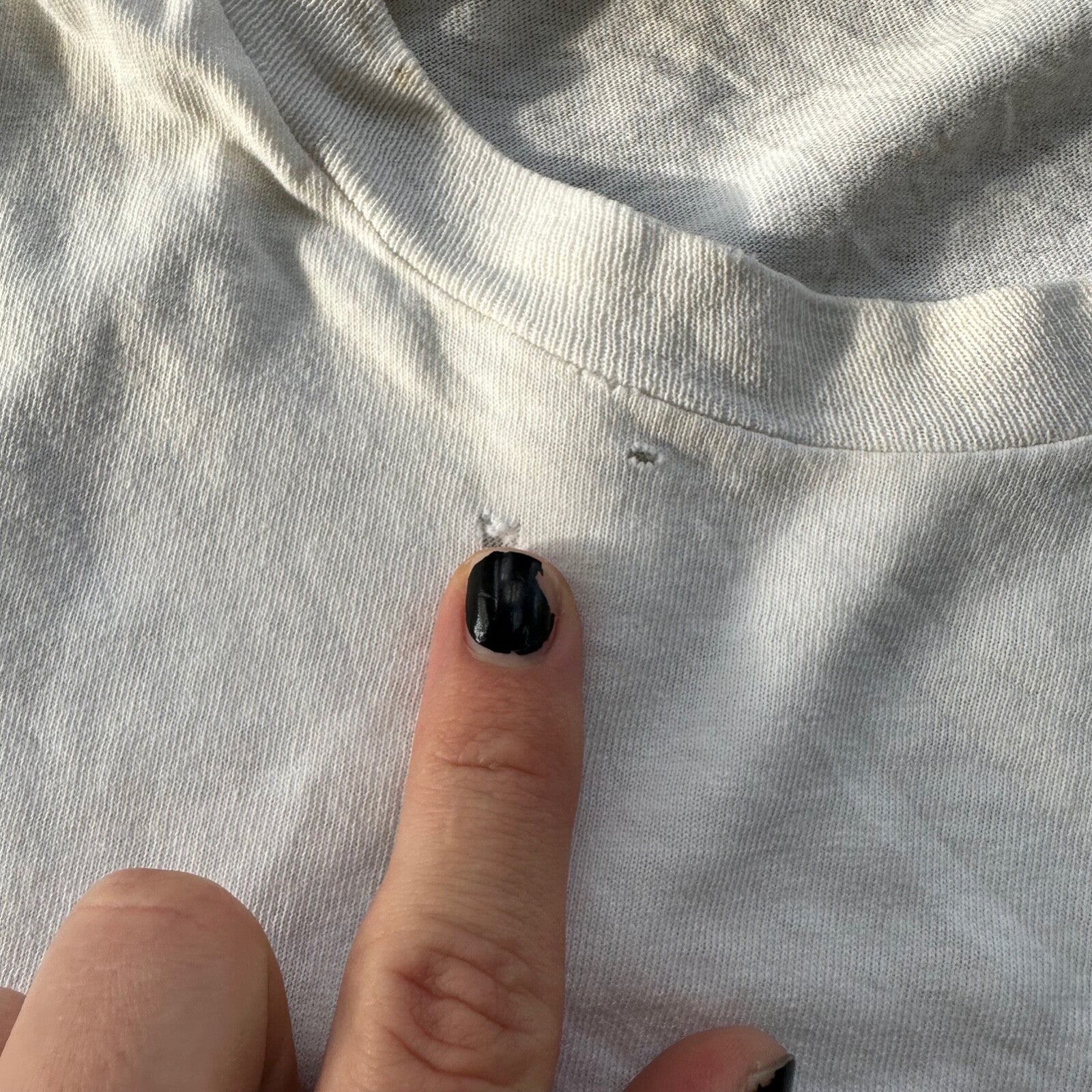 Crazy Print Thrashed Vintage T Shirt Rap Music Grunge Nirvana White 90s Skate