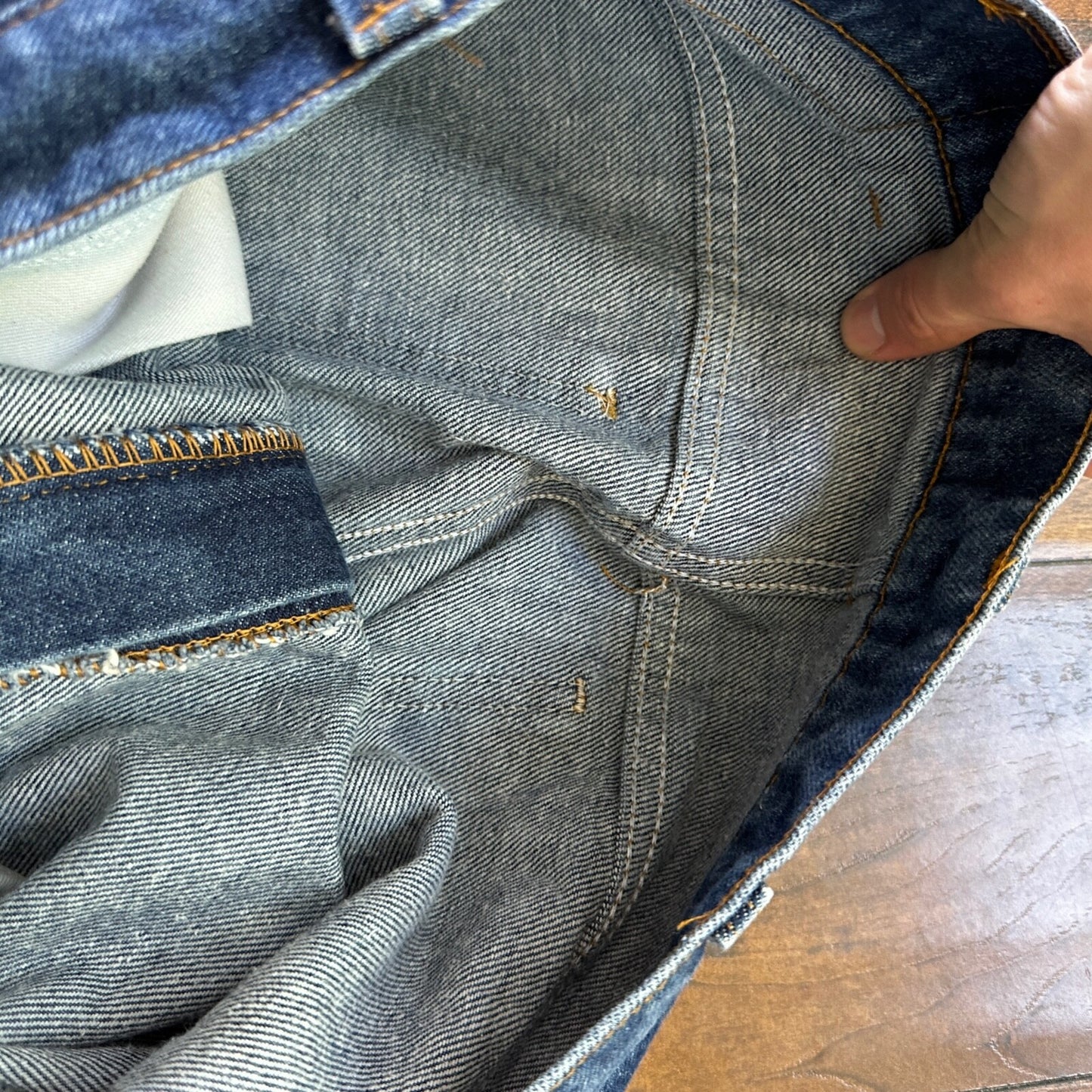 Levis 517 Vintage 80s USA Orange Tab Bootcut Flare Blue Jeans 36x33 Act 34x29