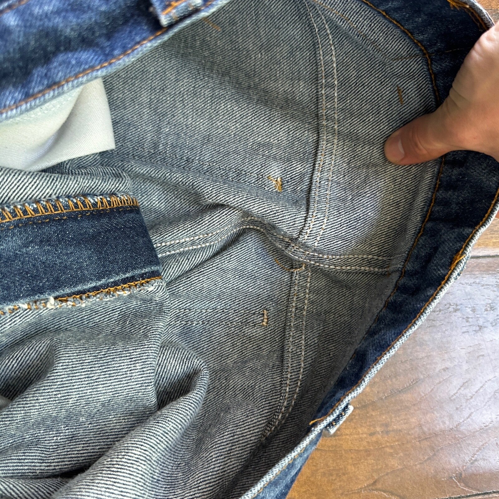 Levis 517 Vintage 80s USA Orange Tab Bootcut Flare Blue Jeans 36x33 Act 34x29