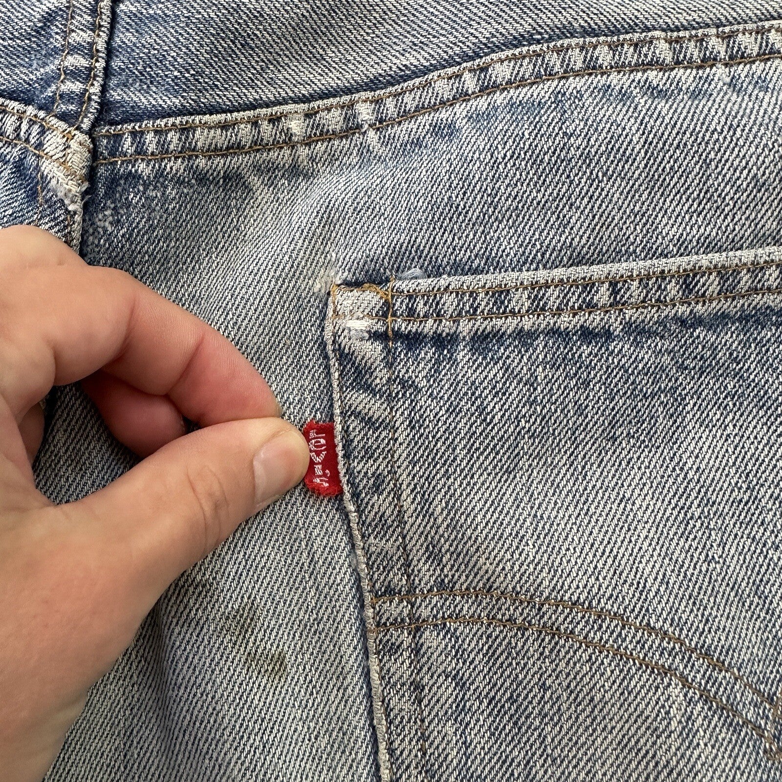 Levis VTG 70s SS Redline Selvedge USA 501 XX Jeans 66 80s 38x33 Act 34x27 CUT