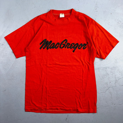 MacGregor 70s Sporting Goods VTG T Shirt Rare Orange Single Stitch Promo Sports