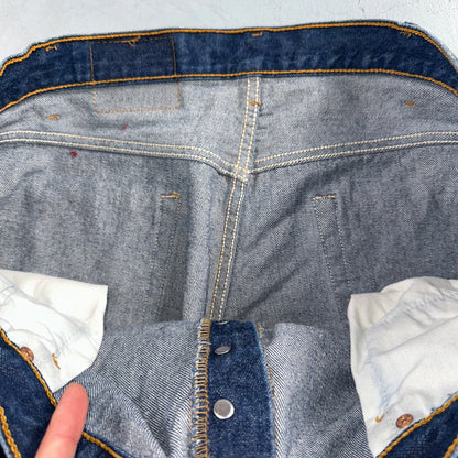 Levis 501 Vintage 90s USA XX Straight Leg Jeans Blue Dark Wash 44x34 Act 41x31