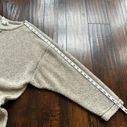 Jack Mulqueen Sweater Women’s Large Fuzzy Cozy Warm Sherpa Jacket VTG 90s USA