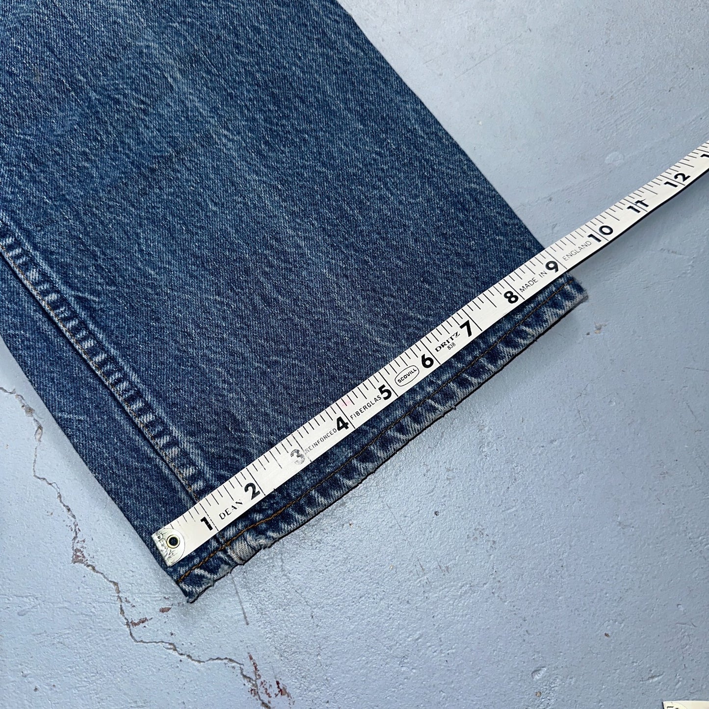 Levis 517 Vintage 80s USA Orange Tab Bootcut Flare Blue Worn Jeans Act 33x29