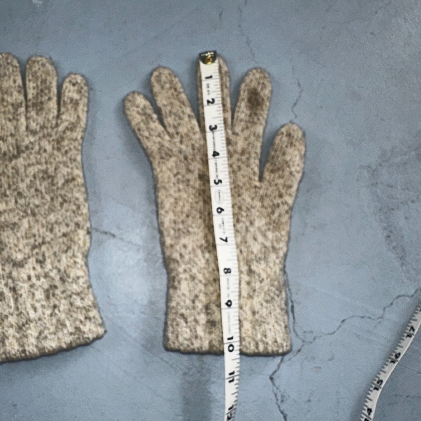 Eddie Bauer Wool Gloves Small Med Charcoal Black Gray Winter VTG Made In USA