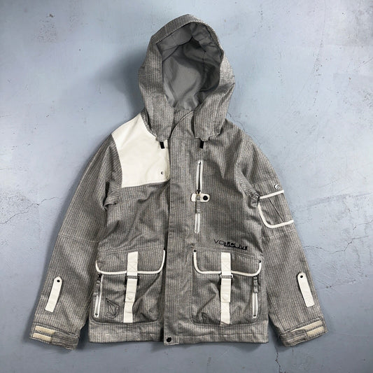 Volcom Snowboarding Jacket Men's Size Small Transition Parka Gray Ski