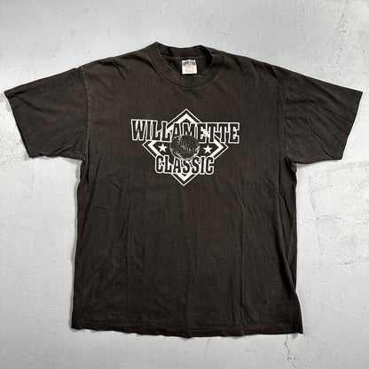 Oneita Willamette Classic VTG T Shirt Baseball Sports Salem Oregon College USA