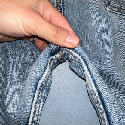 Levis 501 Vintage Y2K 90s XX Straight Leg Jeans Blue Light Wash 36x34 Act 33x30