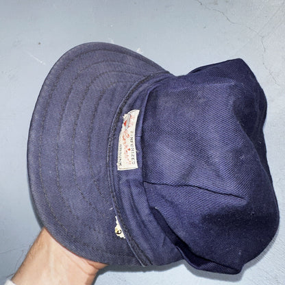 Vintage 1960s 60s Carhartt Union Workwear Engineer Cap Hat Conductor Heart Logo