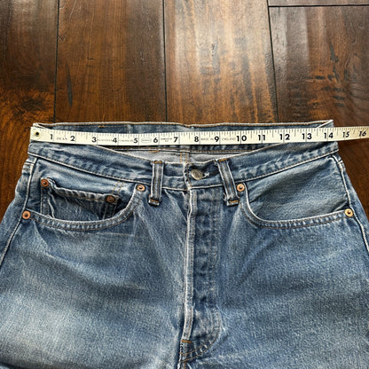 Levis Vintage 80s Redline Selvedge USA 501 XX Jeans 66 70s 32x34 Act 29x25