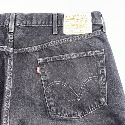 Levis 501 Vintage Y2K 90s XX Straight Leg Jeans Black Dark Wash 42x32 Act 41x31