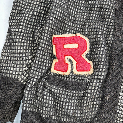 VTG Jantzen Textured Cardigan Adult XL Sweater 1950s Rockabilly No Buttons R