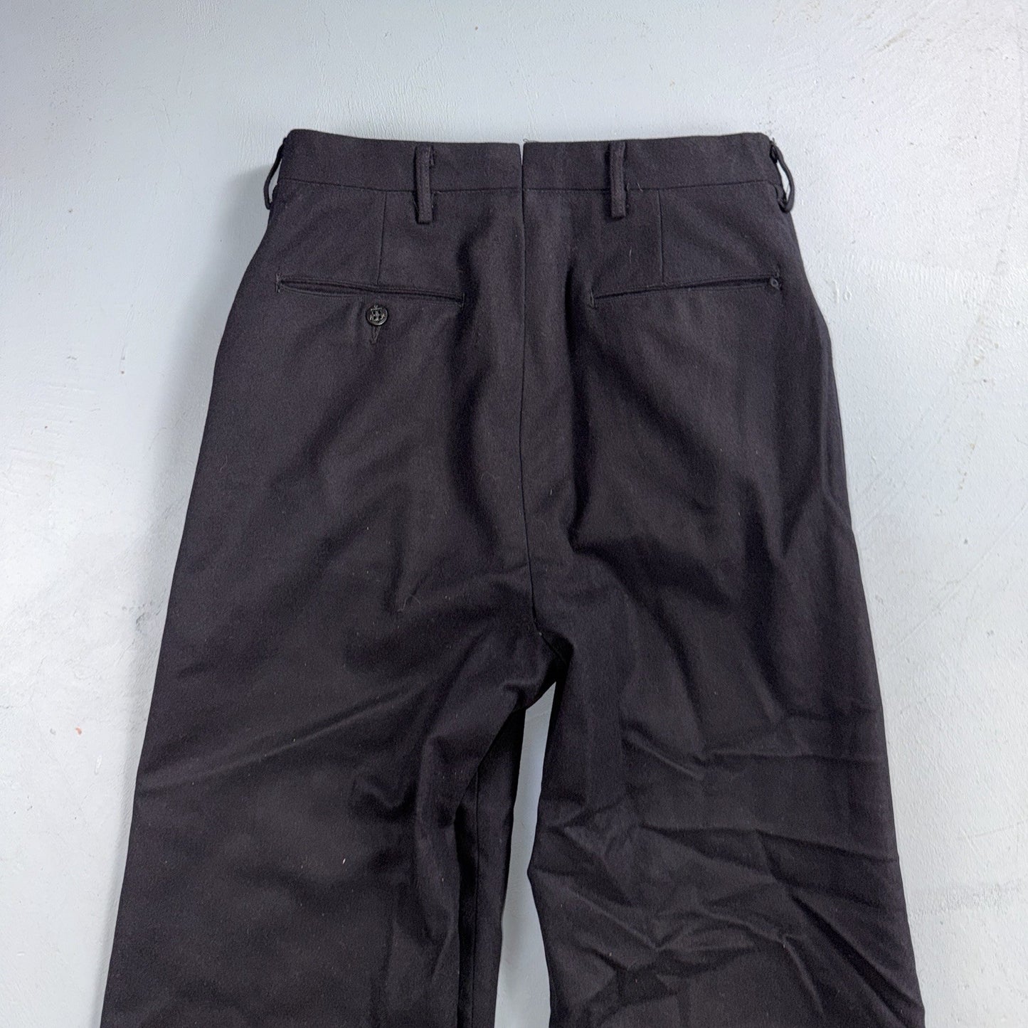 VTG 40s WWII US Naval Clothing Factory Wool Sailor Pants Navy 30L Bell Bottoms