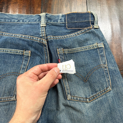 Vintage LEVIS 501XX Jeans Big E 1960s Denim Redline Selvedge 25x29 USA 60s 505