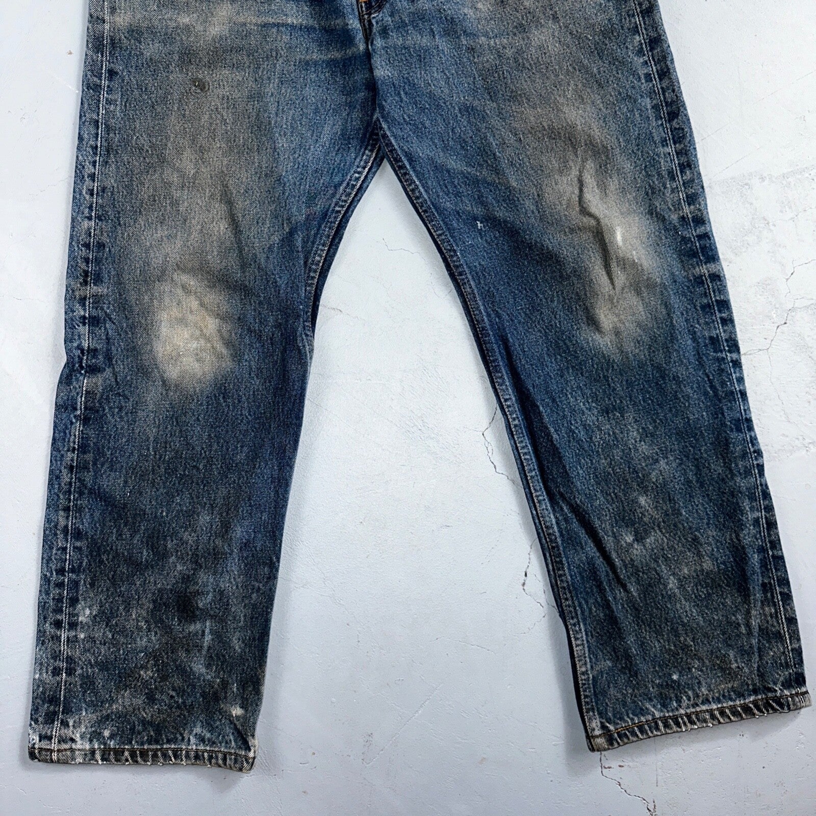Levis 501 Vintage 90s Mexico Straight Leg Jeans 36x30 Y2K Med Wash Act 33x27