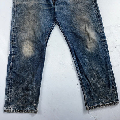 Levis 501 Vintage 90s Mexico Straight Leg Jeans 36x30 Y2K Med Wash Act 33x27