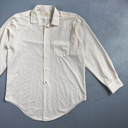 Vintage 60s Brent Shirt Tetoron Polyester Atomic Rockabilly Men 1960s Plain