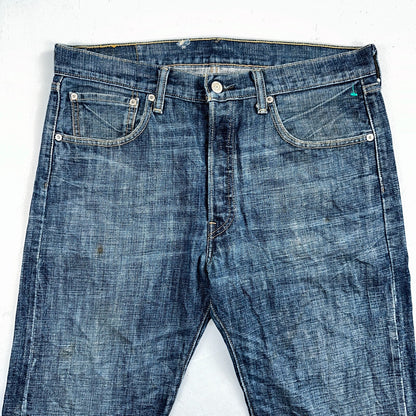 Levis 501 Vintage Y2K XX Straight Leg Jeans Blue Med Wash 33x34 Act 34x32