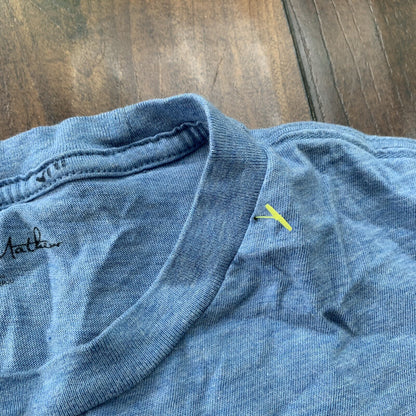 Travis Mathew Light Blue Pima Cotton Golf Club T-Shirt Size M VTG STYLE