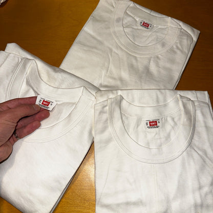 1960s Hanes Vintage White Blank T Shirt Mens Rockabilly Lot Of 6 Pack 60s 50s