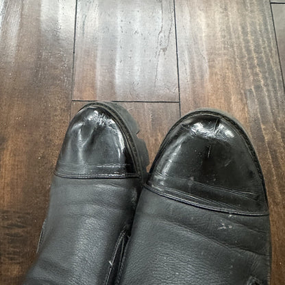 Zenden Genuine Leather Black Up Shoes 40 Euro Vtg Y2K Heels Mules Summer Dress