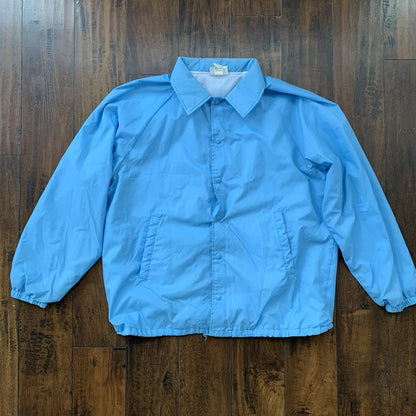 Vintage Oregon 80’s Hartwell Baby Blue Satin Jacket Lined USA Independence 1950