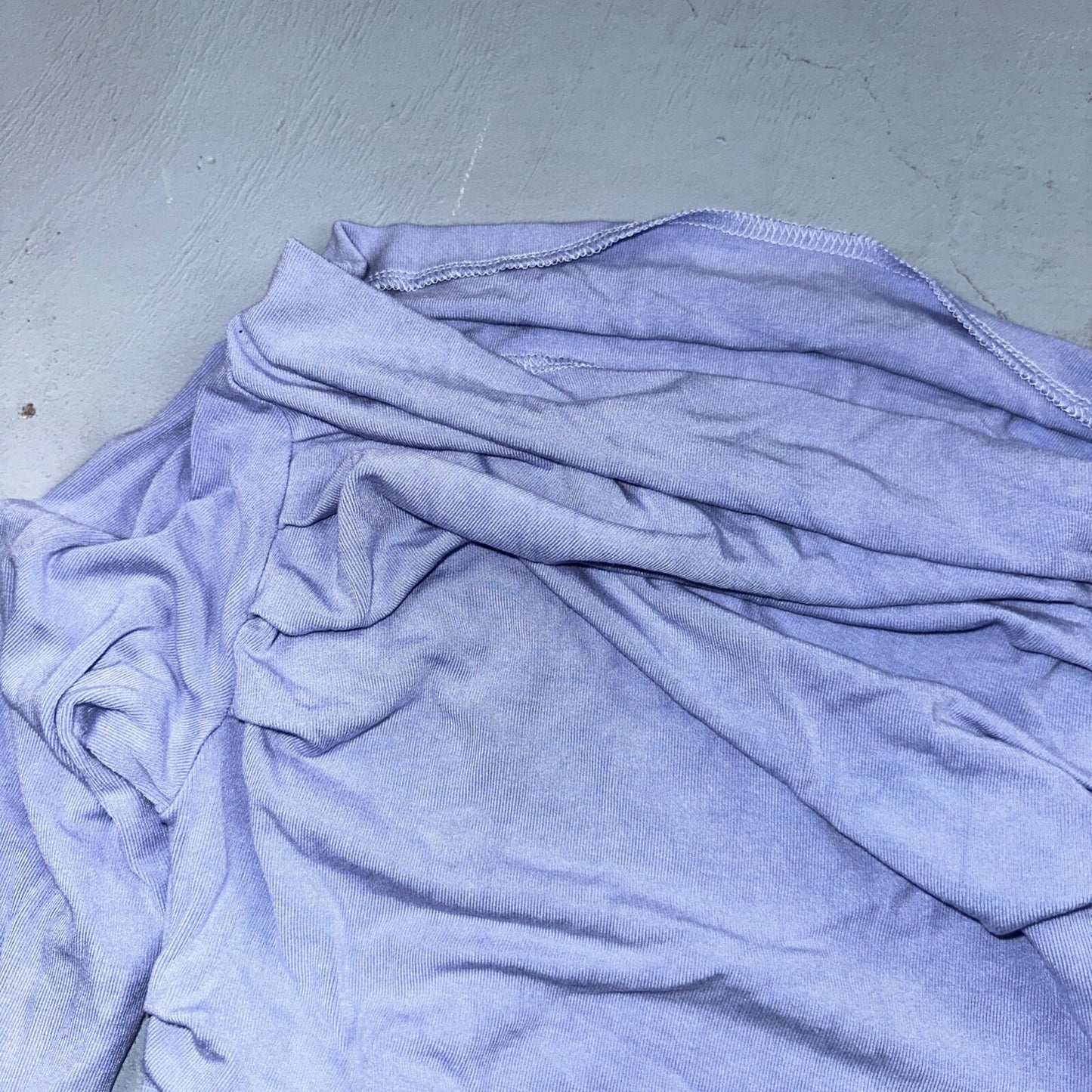 Rayon Blouse Womens S Purple Off Shoulder Crinkle Top Mesh Ruched Y2K