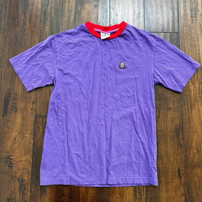Teddy Fresh Purple Red Neck XS Hype Vintage Style T Shirt Basic Essential