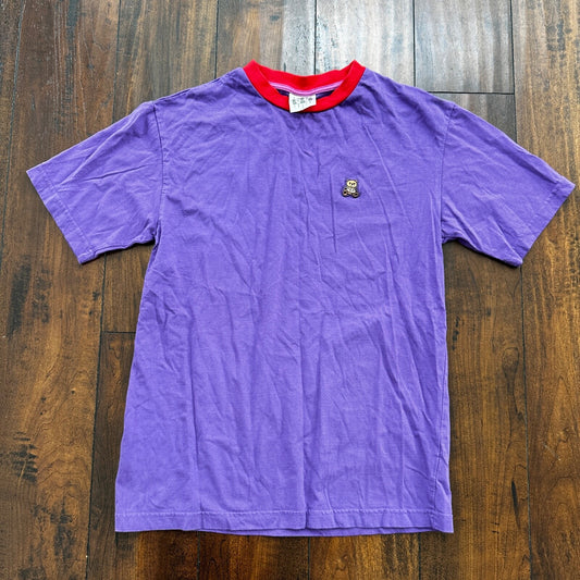 Teddy Fresh Purple Red Neck XS Hype Vintage Style T Shirt Basic Essential
