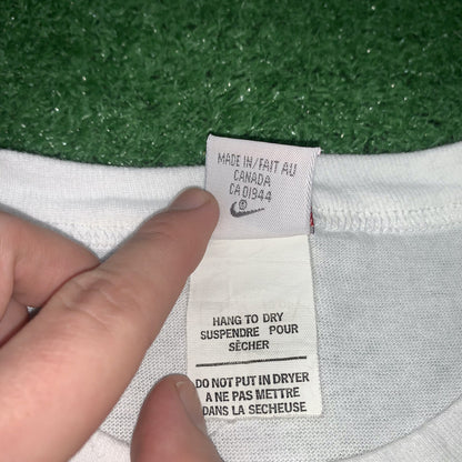 Nike Vintage T Shirt Mens L Stay In School Dunks Don't Be Stupid 90s Gray DARE