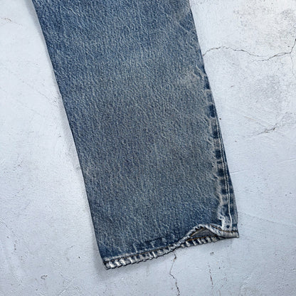 Levis 501 Vintage 80s Redline Selvedge USA XX Jeans Light Wash 32x31 Act 29x27