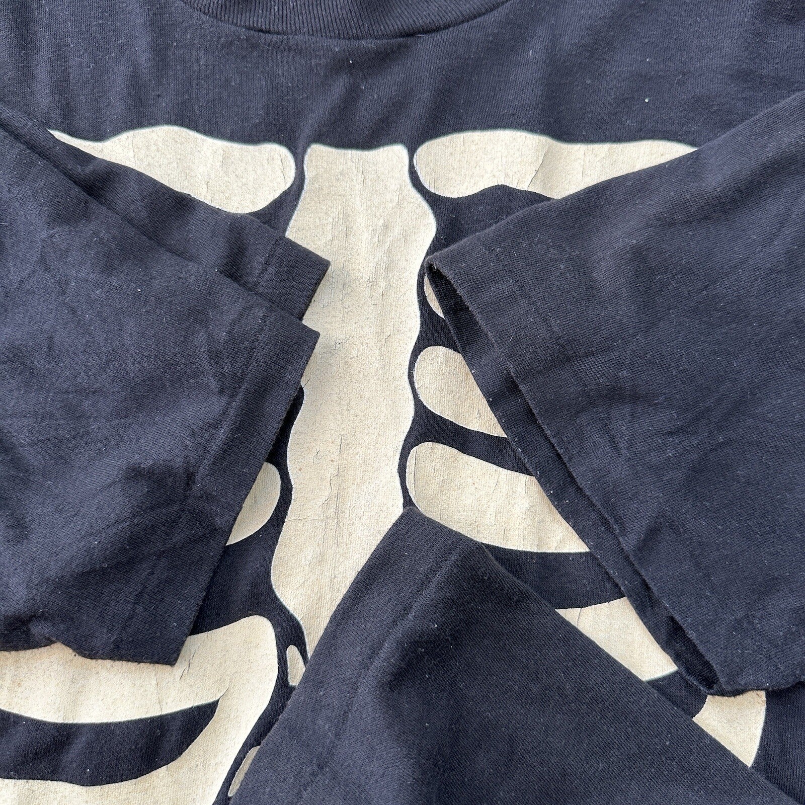 VTG 90s Hallmark Skeleton Bones Leslie Arwin T Shirt Made In USA XL Halloween