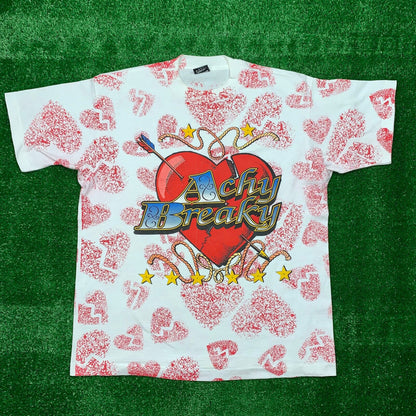 Achy Breaky Vintage T Shirt Billy Ray Cyrus Heart Shaped Box Nirvana Country Rap