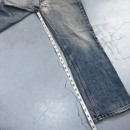 Levis 517 Vintage 80s USA Orange Tab Bootcut Flare Blue Worn Jeans Act 32x27