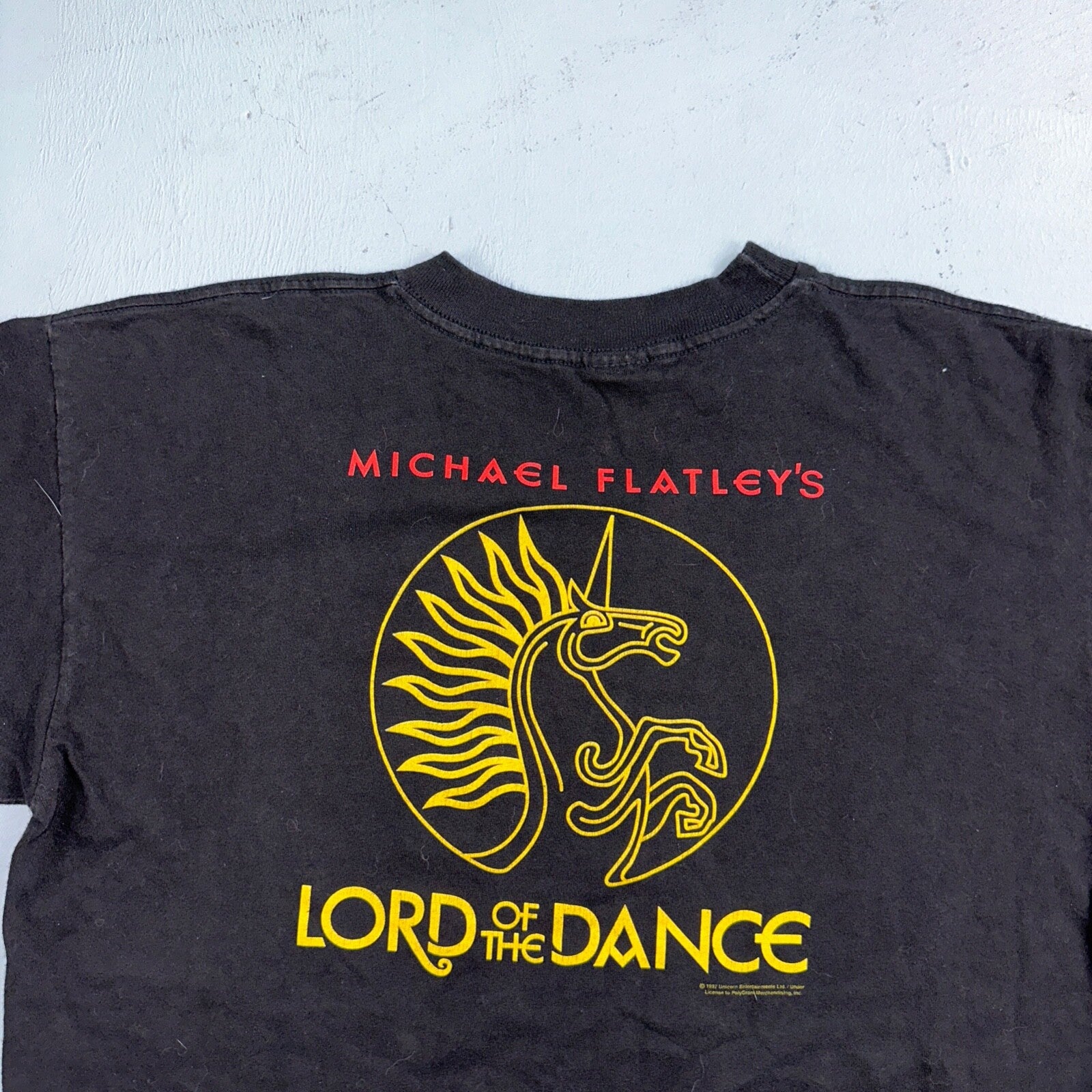 Polygram Lord Of Dance VTG T Shirt Micheal Flatleys Black Rap 90s 1997 Promo Rar