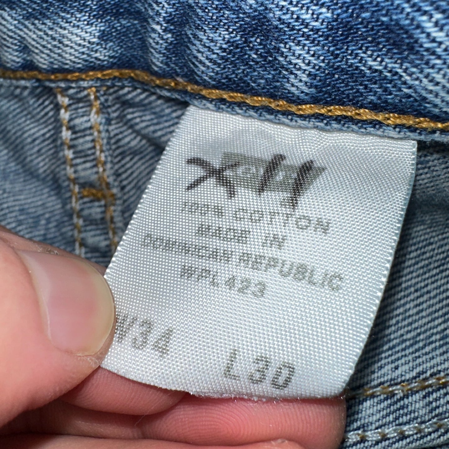 Levis 501 Vintage Y2K XX Straight Leg Jeans Blue Med Wash 34x30 Act 32x28