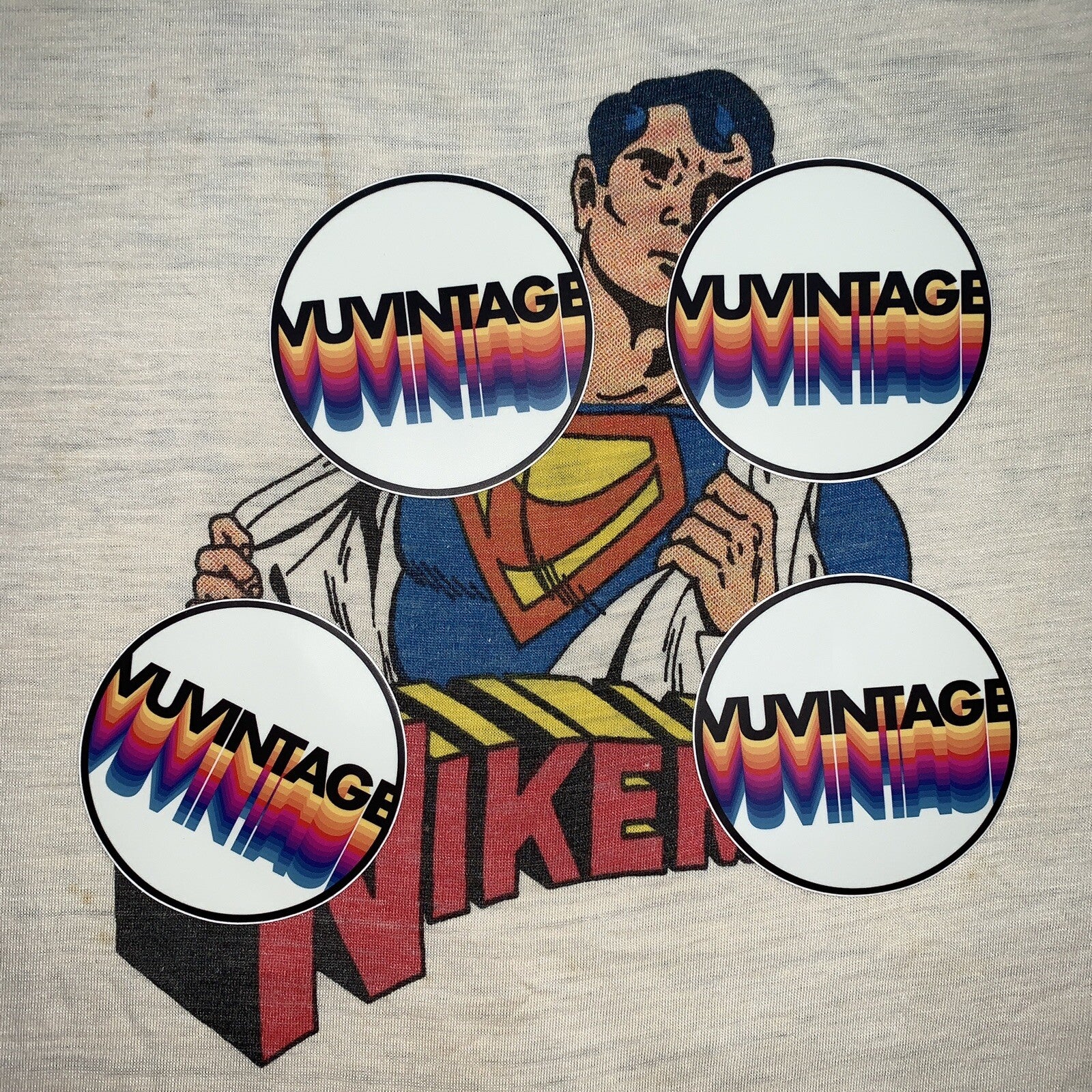 NIKEMAN 70s Vintage Nike T Shirt Ringer OG Rare Grail Geisha Hike Superman Rap