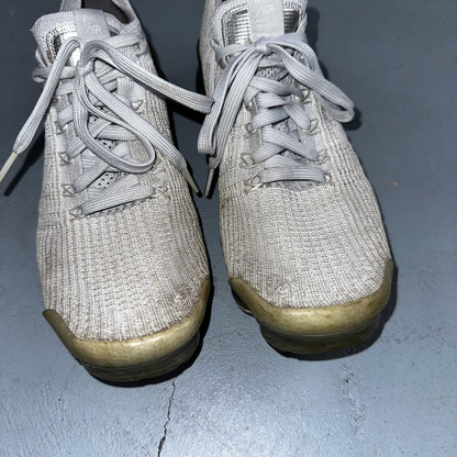 Nike Air VaporMax Flyknit 3 Pure Platinum - Mens Sz 9 - Running White Shoes