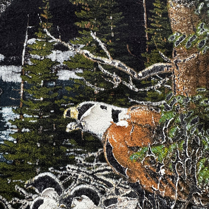 Eagle Alore 90s Single Stitch VTG T Shirt Bald Bird Nesting Nature Animals USA