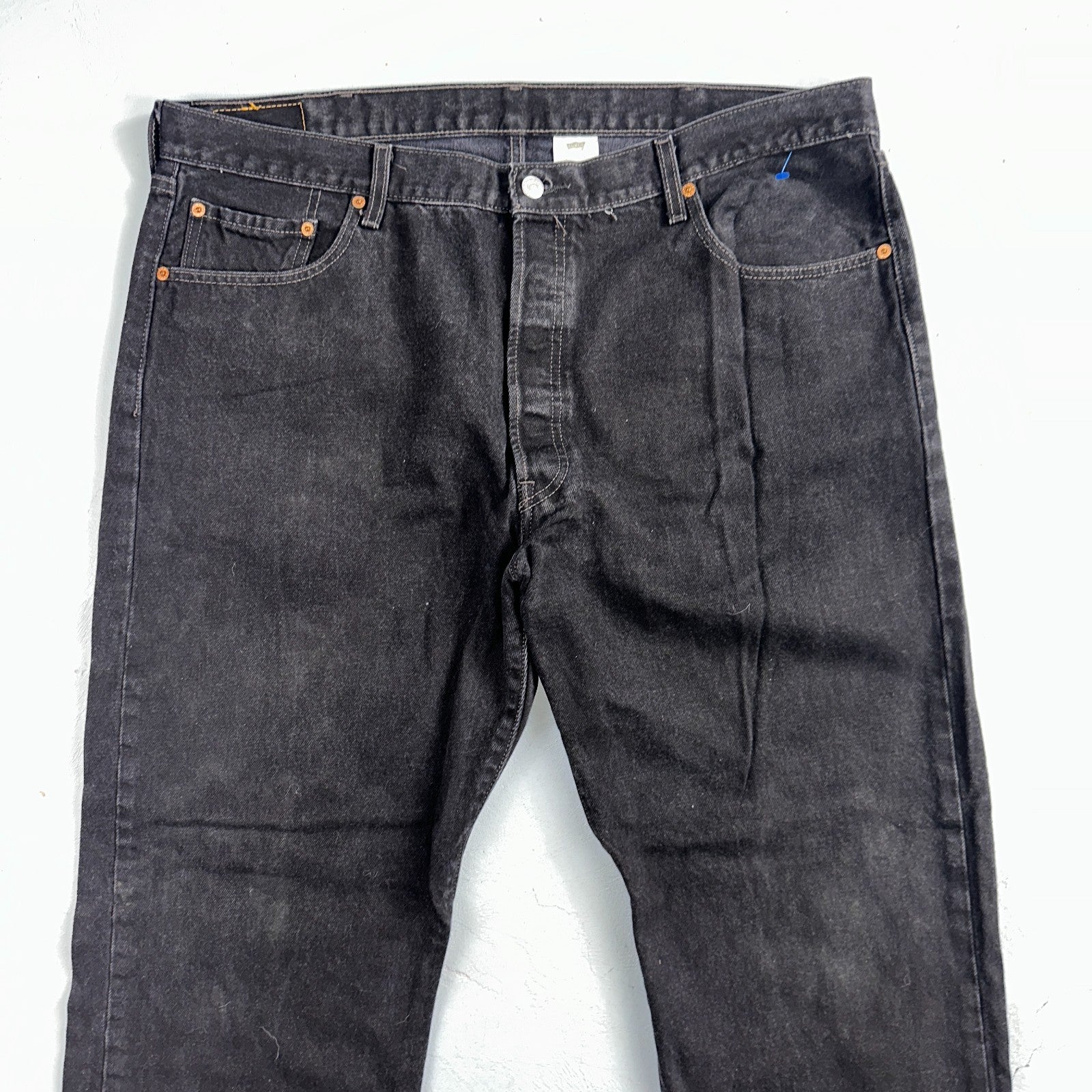 Levis 501 Vintage Y2K 90s XX Straight Leg Jeans Black Dark Wash 42x32 Act 41x31