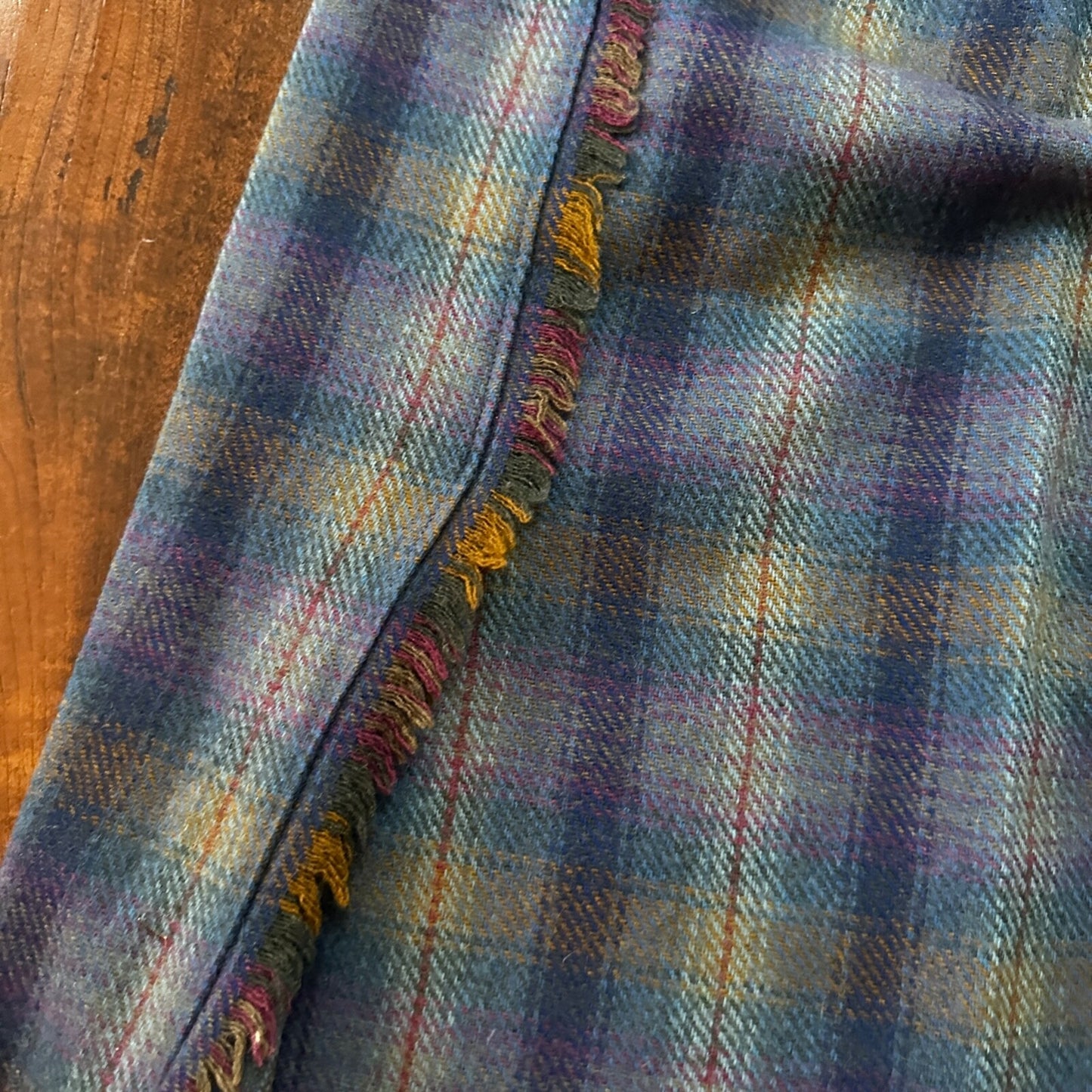 VTG USA Rockabilly Womens Dress Skirt 60s 70s Bottom Plaid Cute Wool