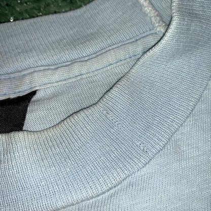 Nike Vintage T Shirt Mens M 70s Quad Swoosh Center OG 80s Blue Heavy Rare Stack