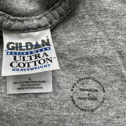 Vintage Nosey F*cker Funny Humor Adult Skateboard Y2K Rap Tee Small T Shirt Text