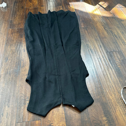 Vintage USA Rockabilly Womens Dress Skirt 60s 70s Top Black Wool Stained