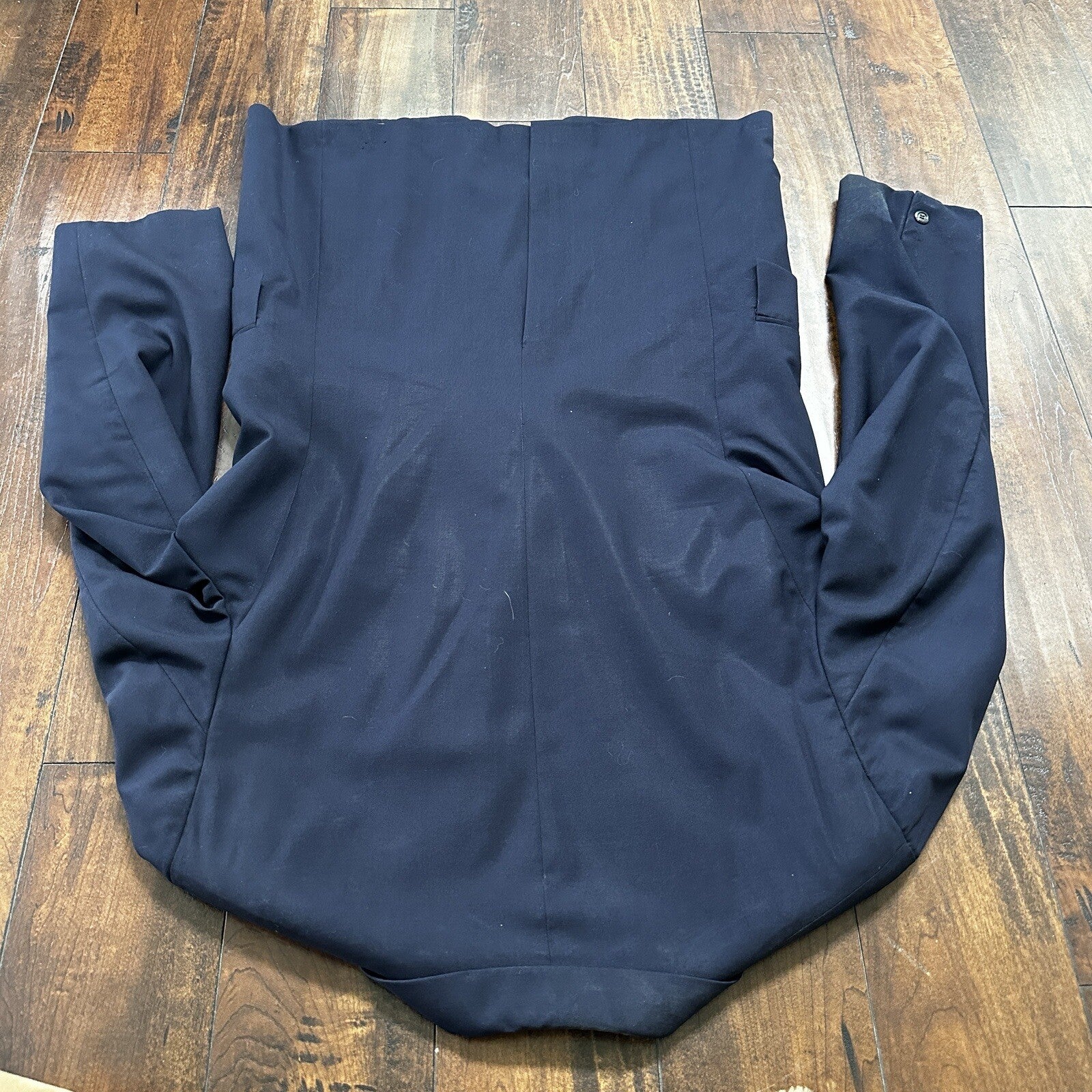 1960s 1970s Navy Oregon Sport Jacket VTG Mens Suit 42 33x33 Rockabilly Classy