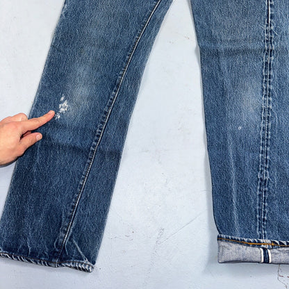 Levis 501 Vintage 80s Redline Selvedge USA XX Jeans Med Wash 27x34 Act 24x30